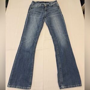 Buckle Daytrip Bootcut Jeans - Size 27L Women's Blue Stretch Denim Medium Wash